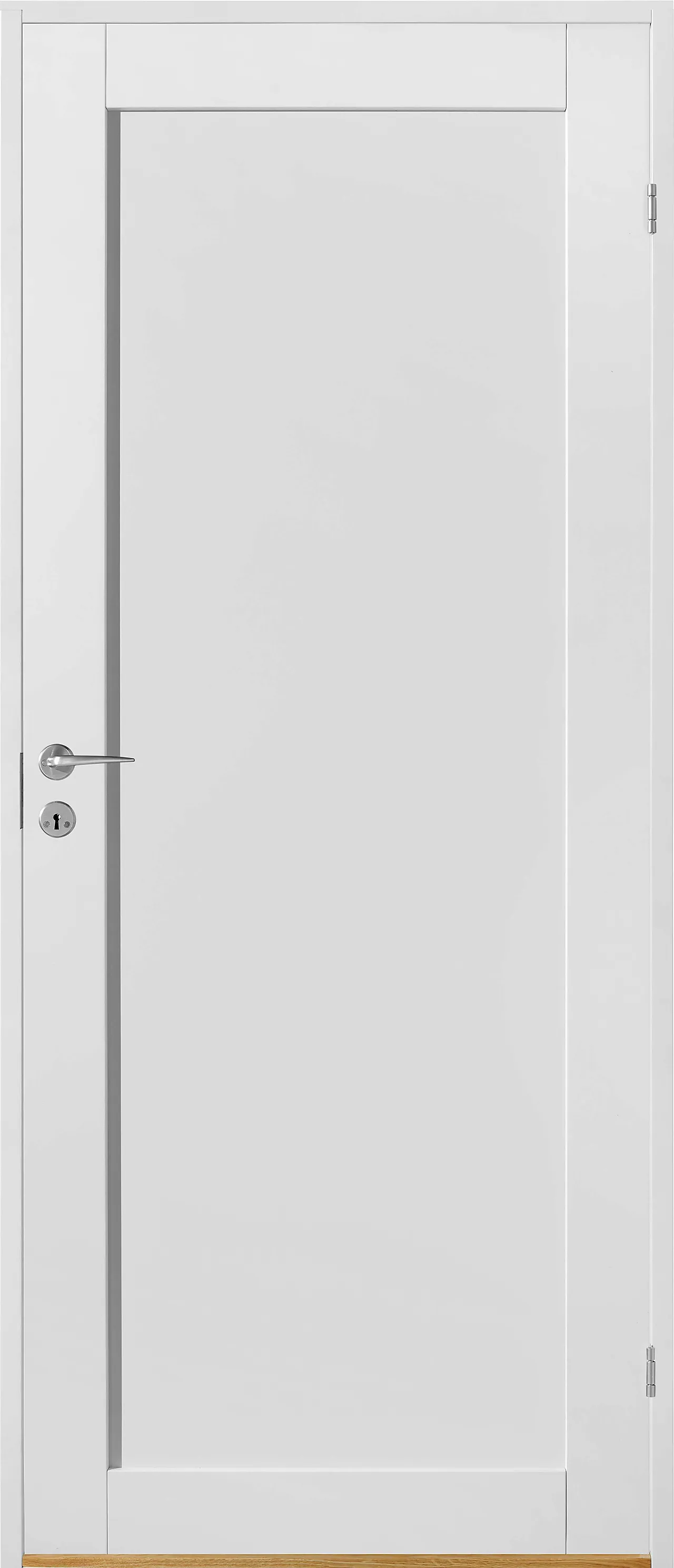 Innerdør klassisk hvit Line 1 speil 70x200 cm