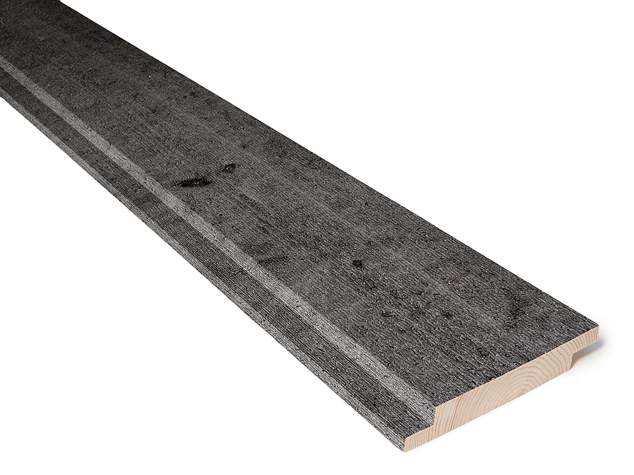 Gran 19x123  rett edelsort kledning dobbelfals rett