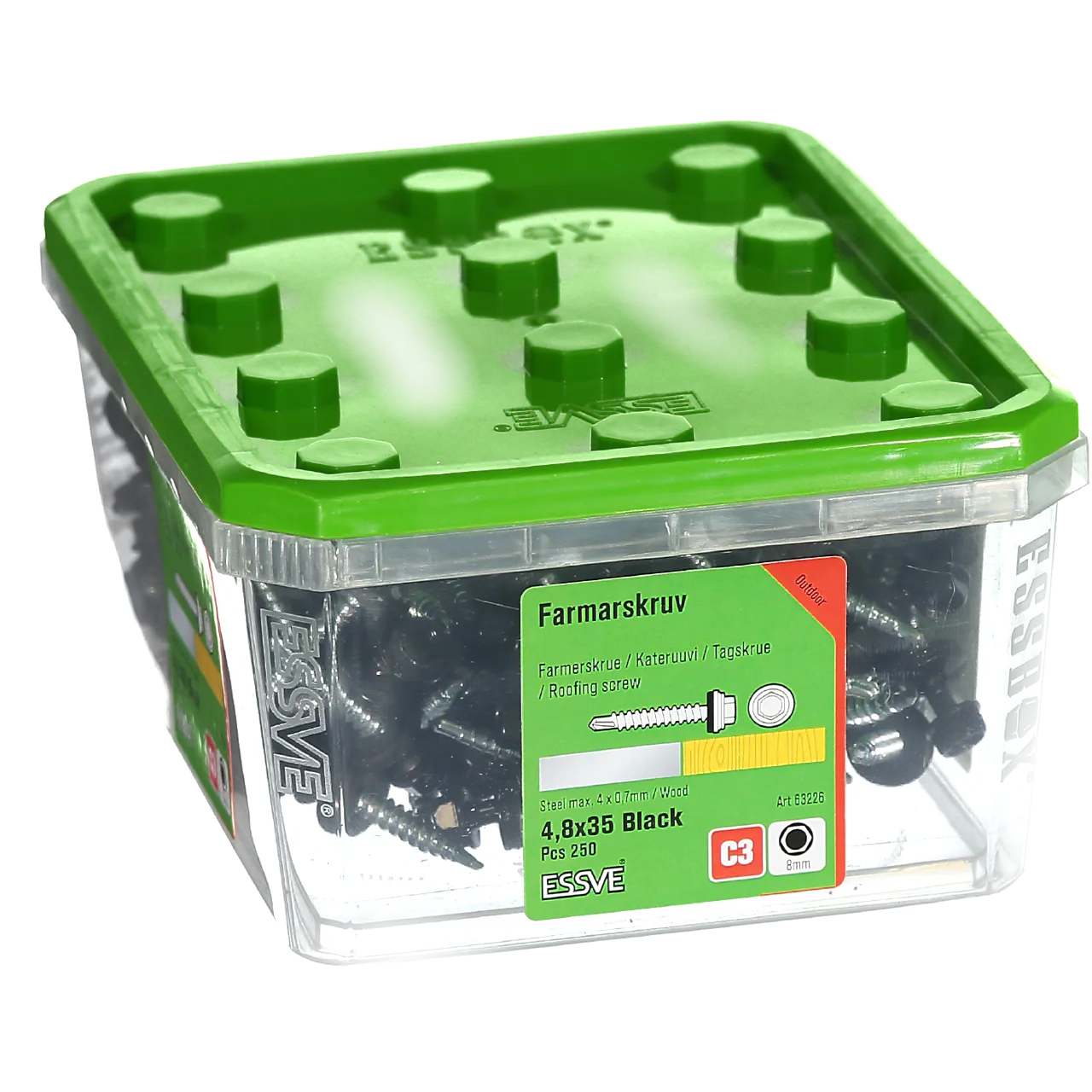 Farmerskrue BS svart 4,8x35mm null - null - 2 - Miniatyr