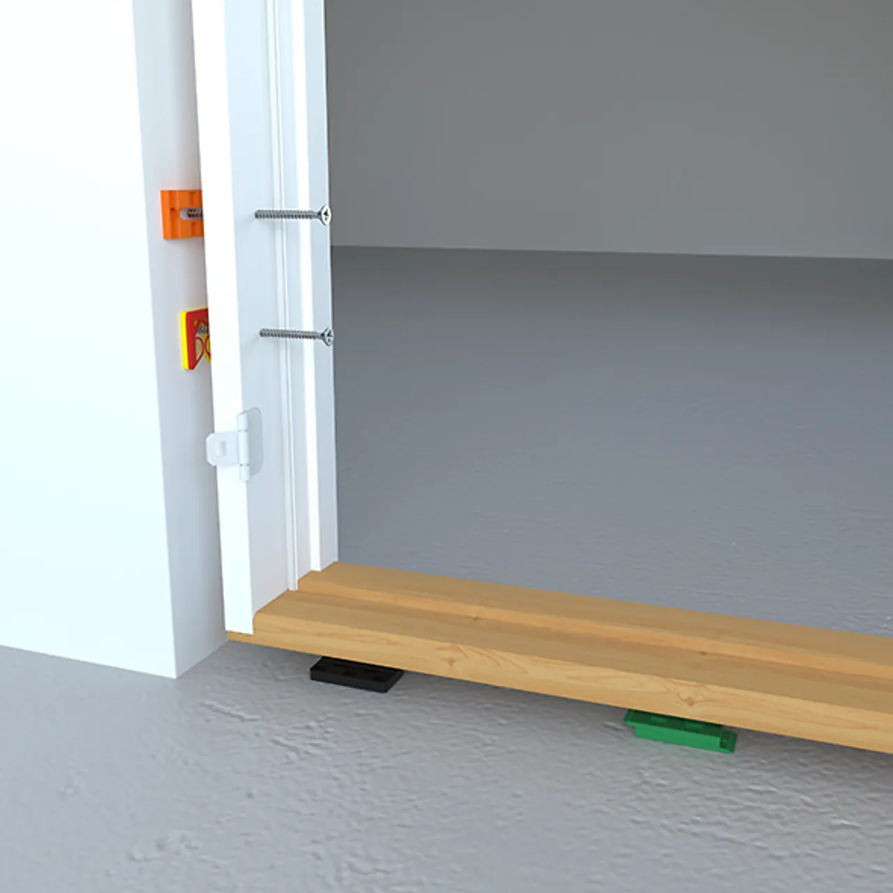 Grønn kile henge kort 10x30x80 mm pakke á 20 stk null - null - 2 - Miniatyr