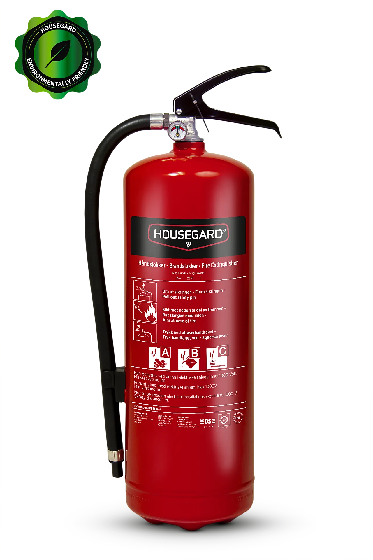Housegard 6 kg pulverslukker 55A