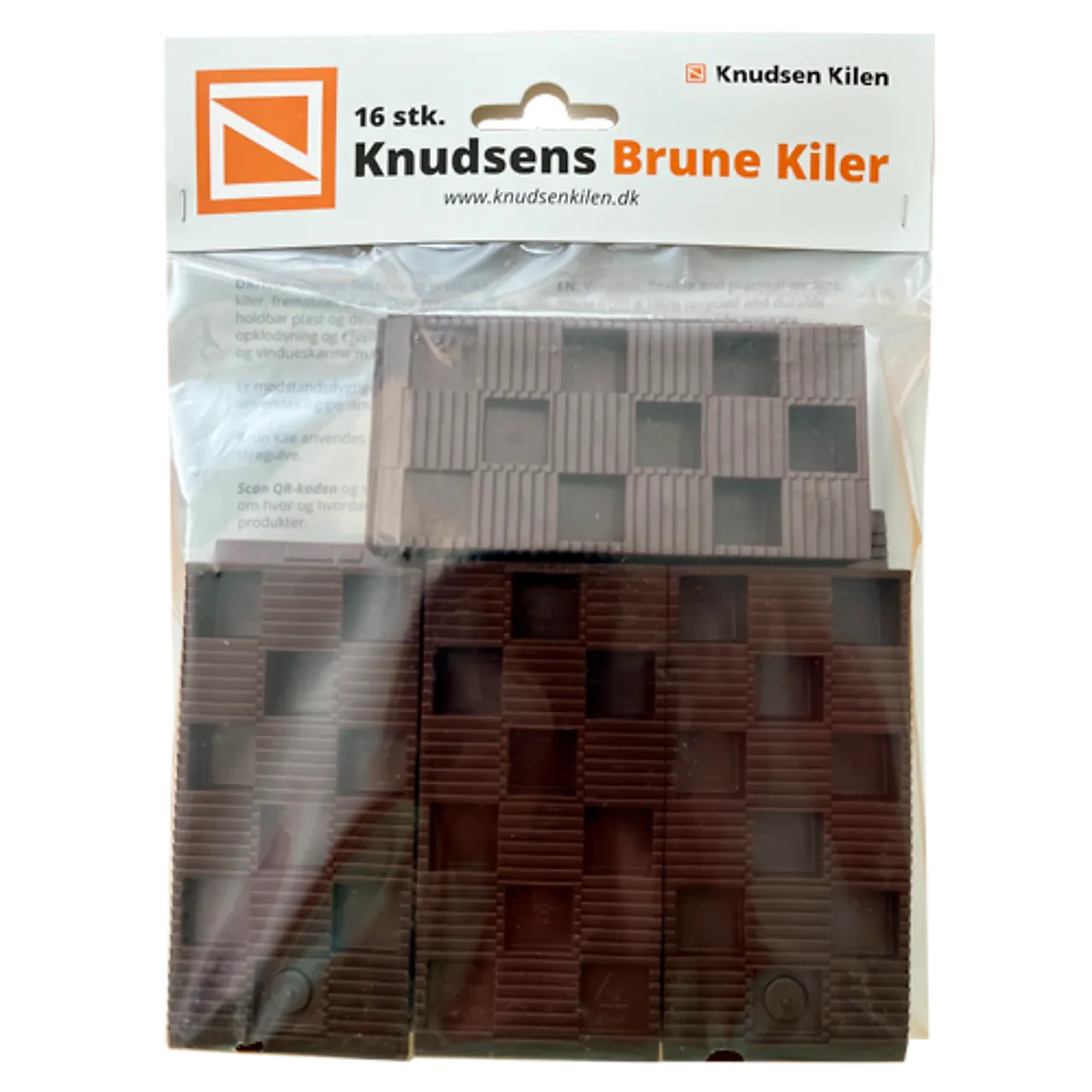 Brun kile henge kort 15x45x90 mm pakke á 16 stk null - null - 2 - Miniatyr