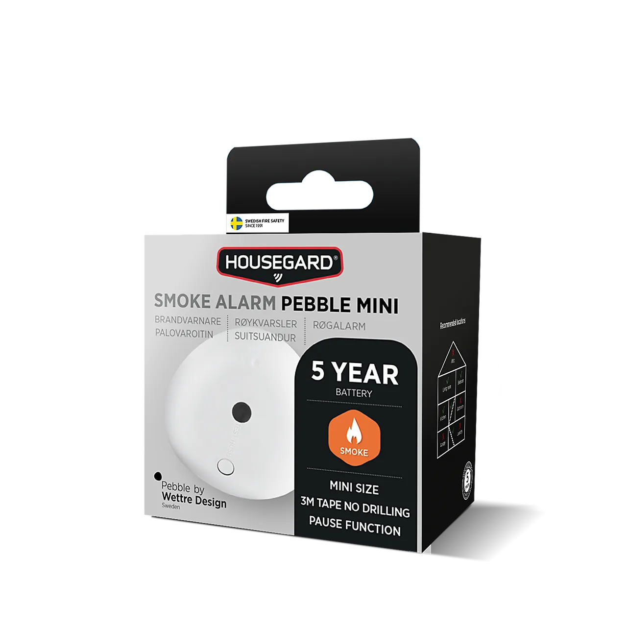 Røykvarsler Ø48 mm med 5 års batteri null - null - 3 - Miniatyr