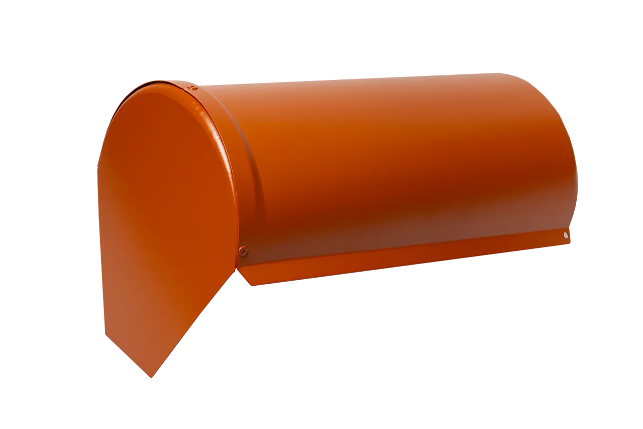 Mønekappe slutt excl matt terr isola, dekkende mål 180x375mm