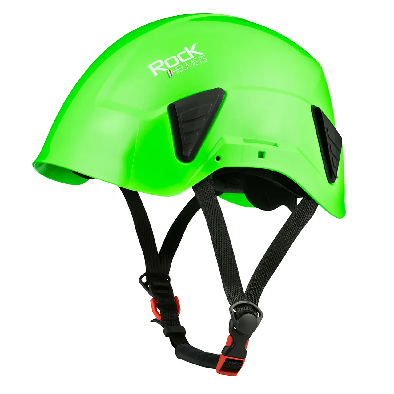 Hjelm dynamo hybrid flu grønn 4-punkts hakestropp, 54 - 62 cm