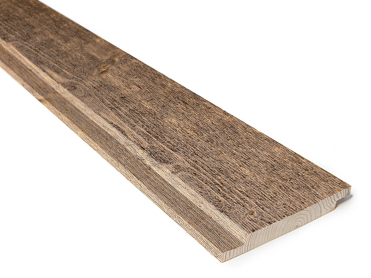 Gran 19x148  60 edelbrun kald kledning dobbelfals 60 behubehandlet