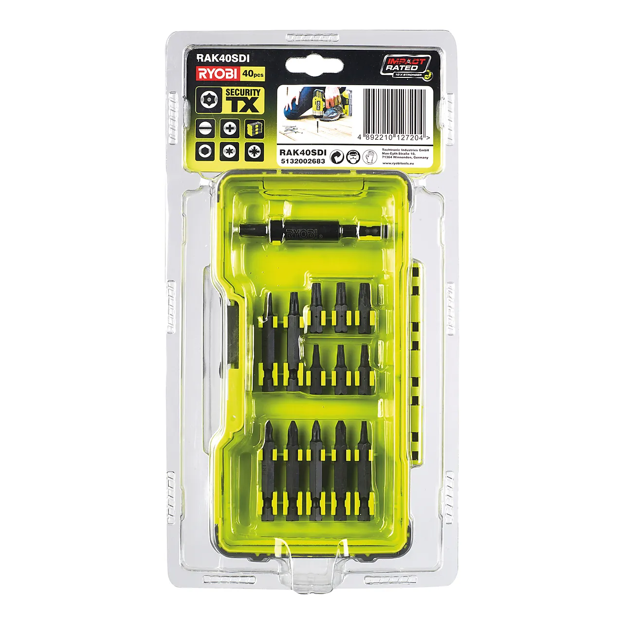 Bitssett rak40sd 40 deler