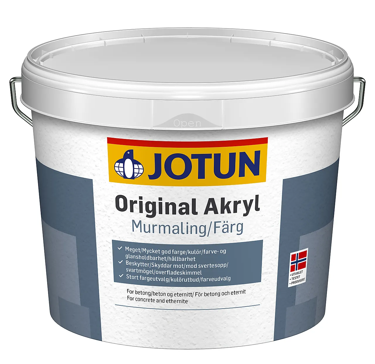Original Akryl murmaling hvit 3 liter