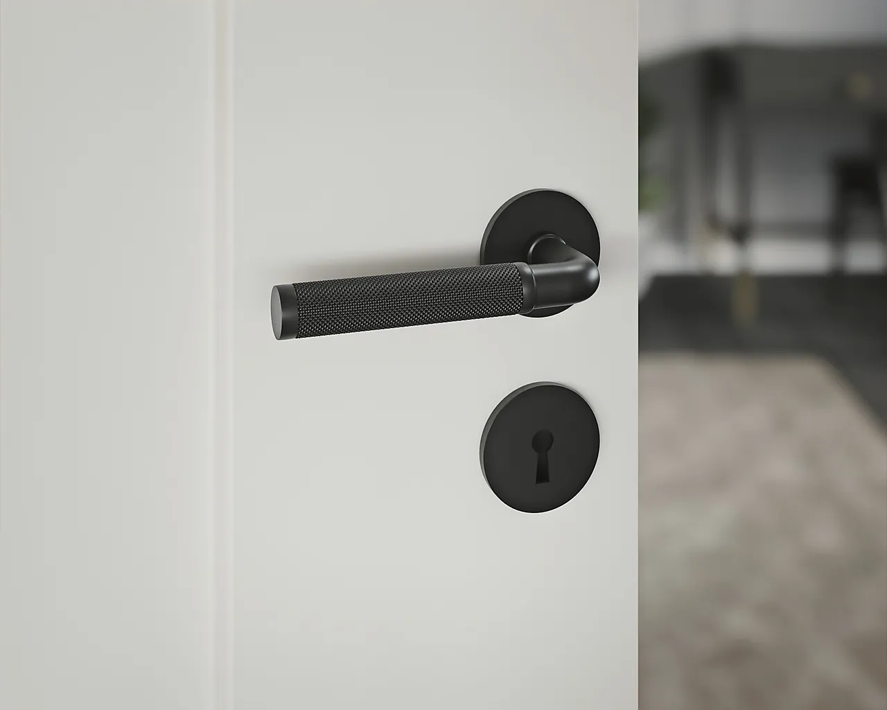 Dørhåndtak innvendig Lexington sort null - null - 2 - Miniatyr