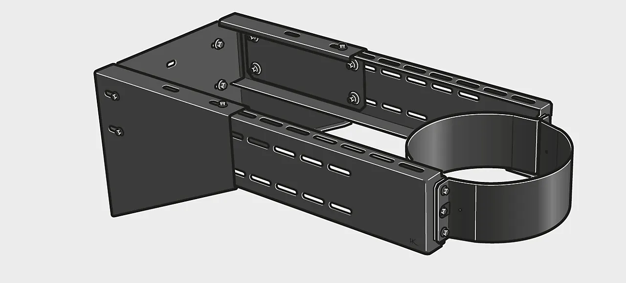 Ext- veggfeste ø230 200-500 svart