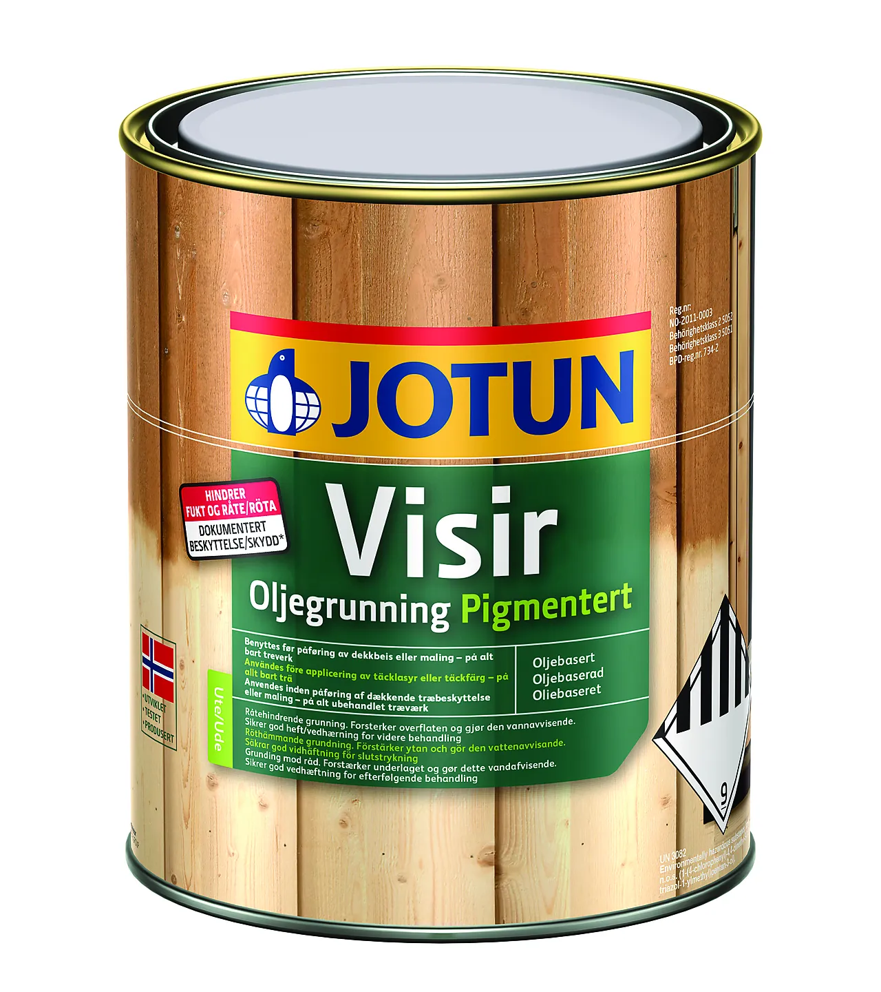 Visir oljegrunning pigmentert 1 liter Visir oljegrunning pigmentert 1 liter