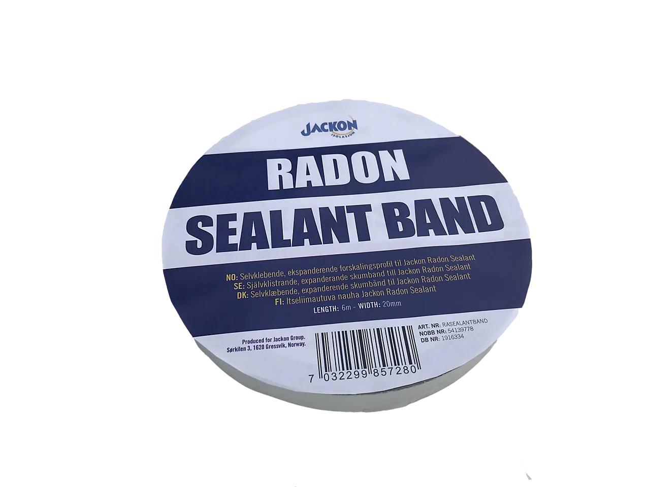 Jackon radon sealant band