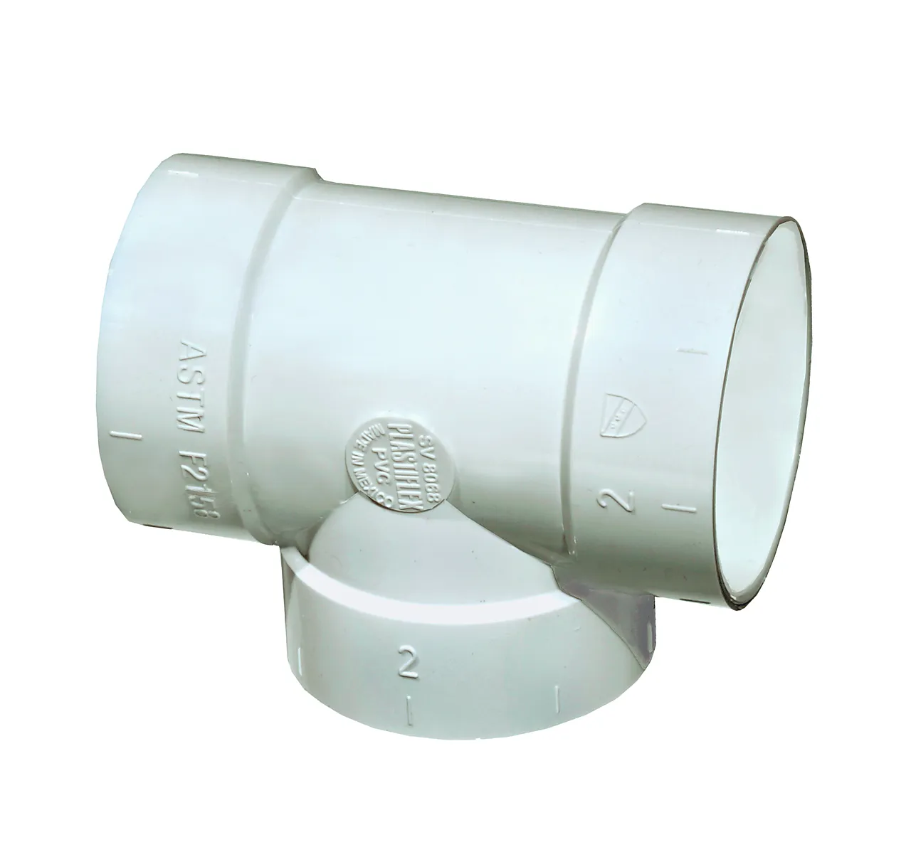 T-rør kort pvc foma