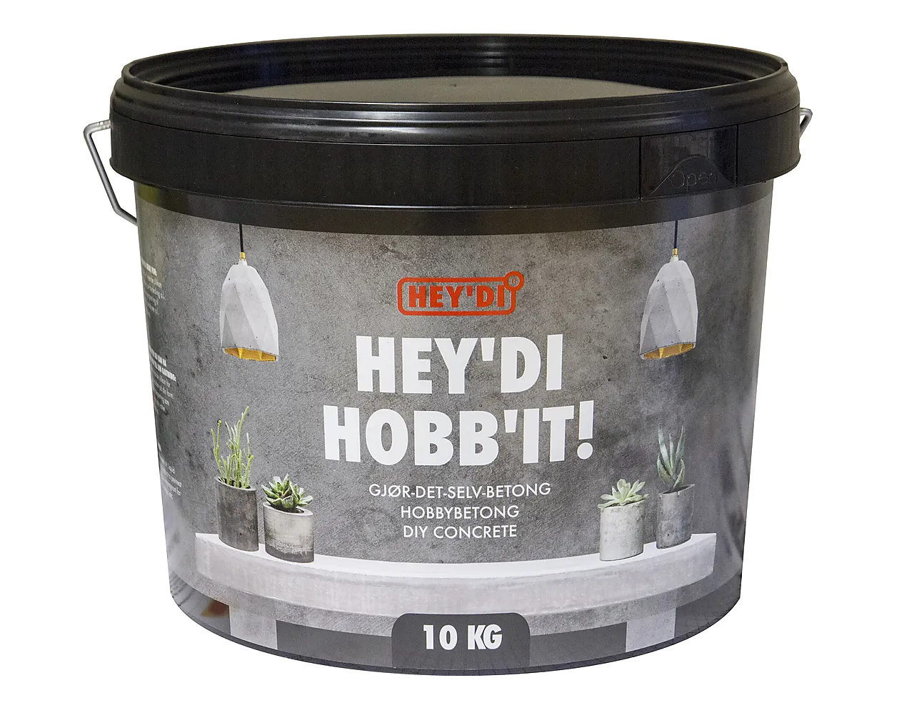 Heydi Hobbit hobbystøp 10 kg betonggrå Heydi Hobbit hobbystøp 10 kg betonggrå