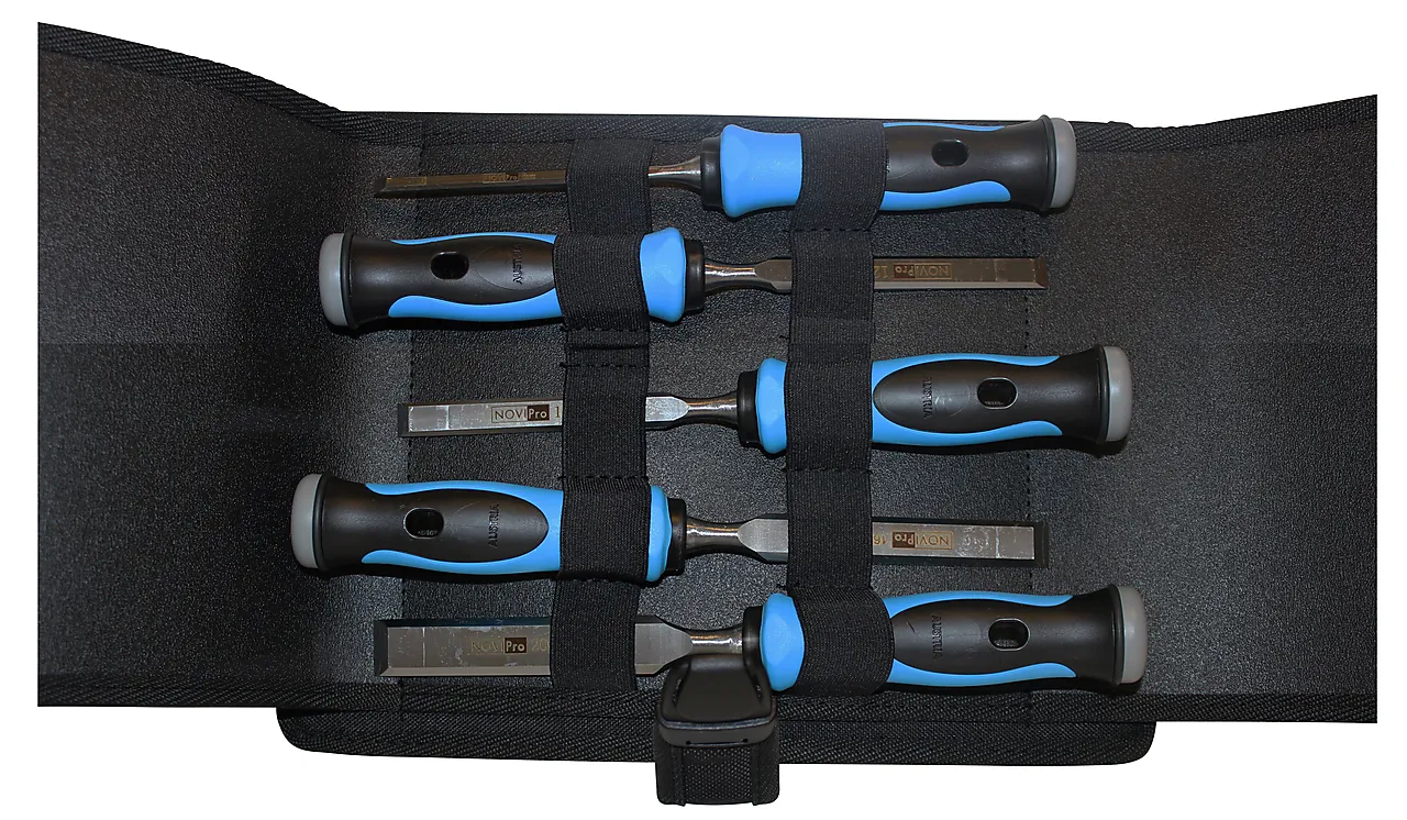 Huggjernsett sort/blå i slire 6-26 mm