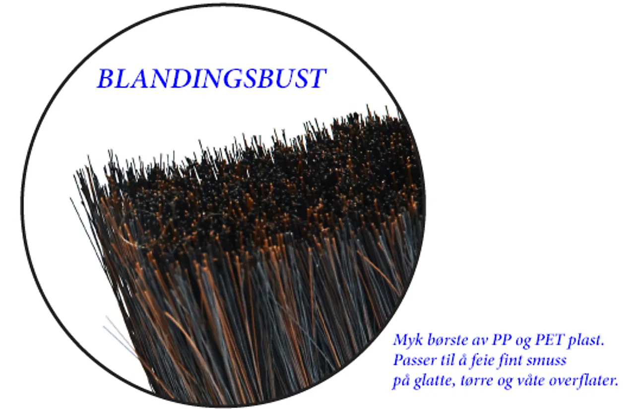 Støvkost 50cm u/gjenger sort starks myk sort feiekost m/blandingsbust null - null - 2 - Miniatyr