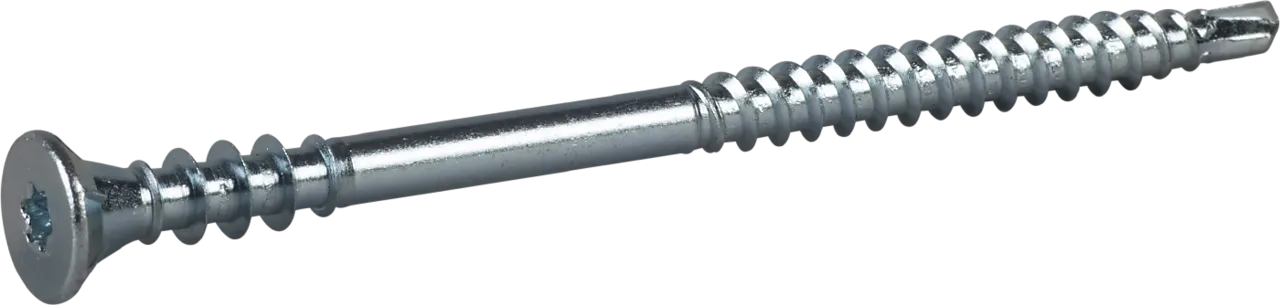 Karmskrue L med borspiss 6x100 mm