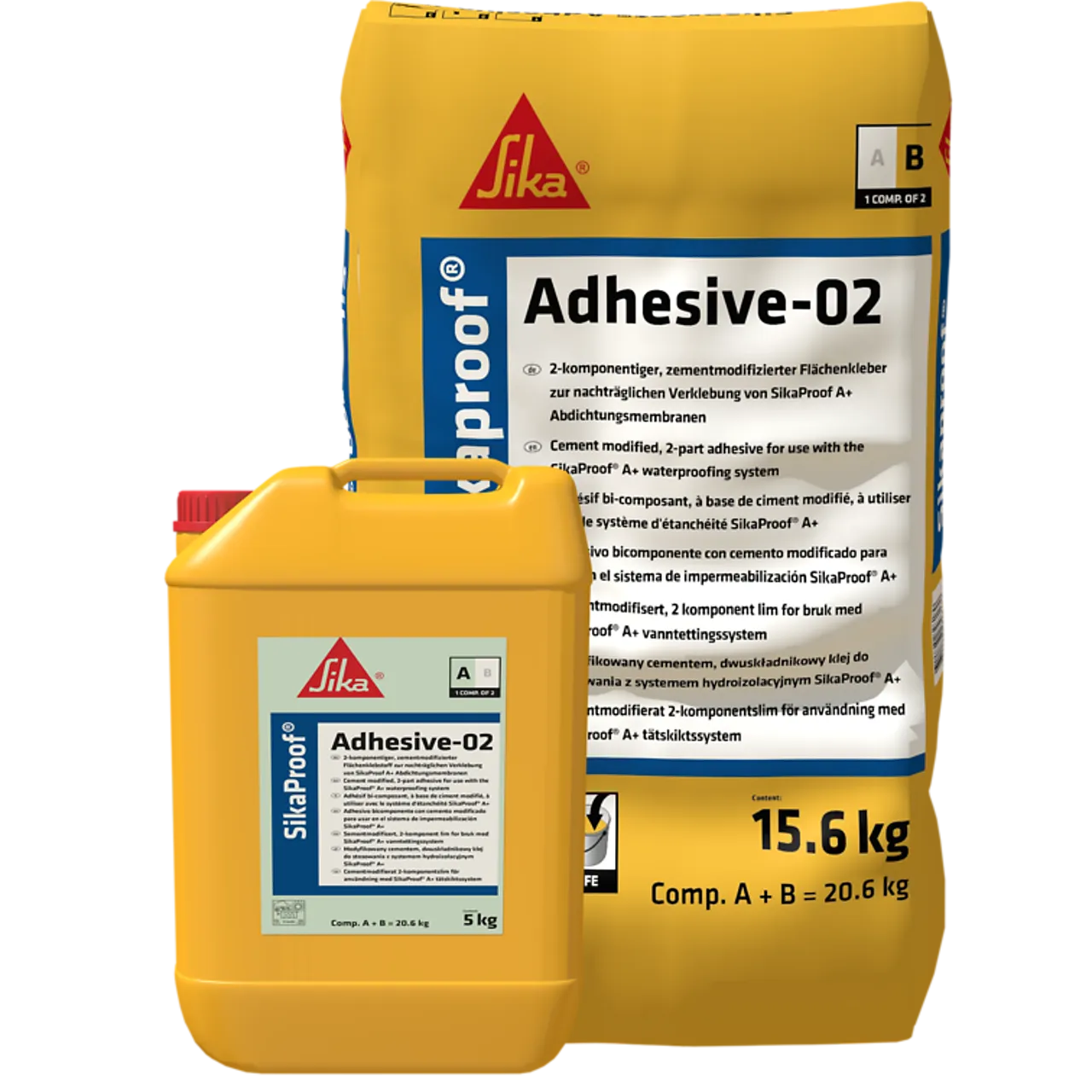 Lim sikaproof adhesive-02 (ab) 20,63 kg sett