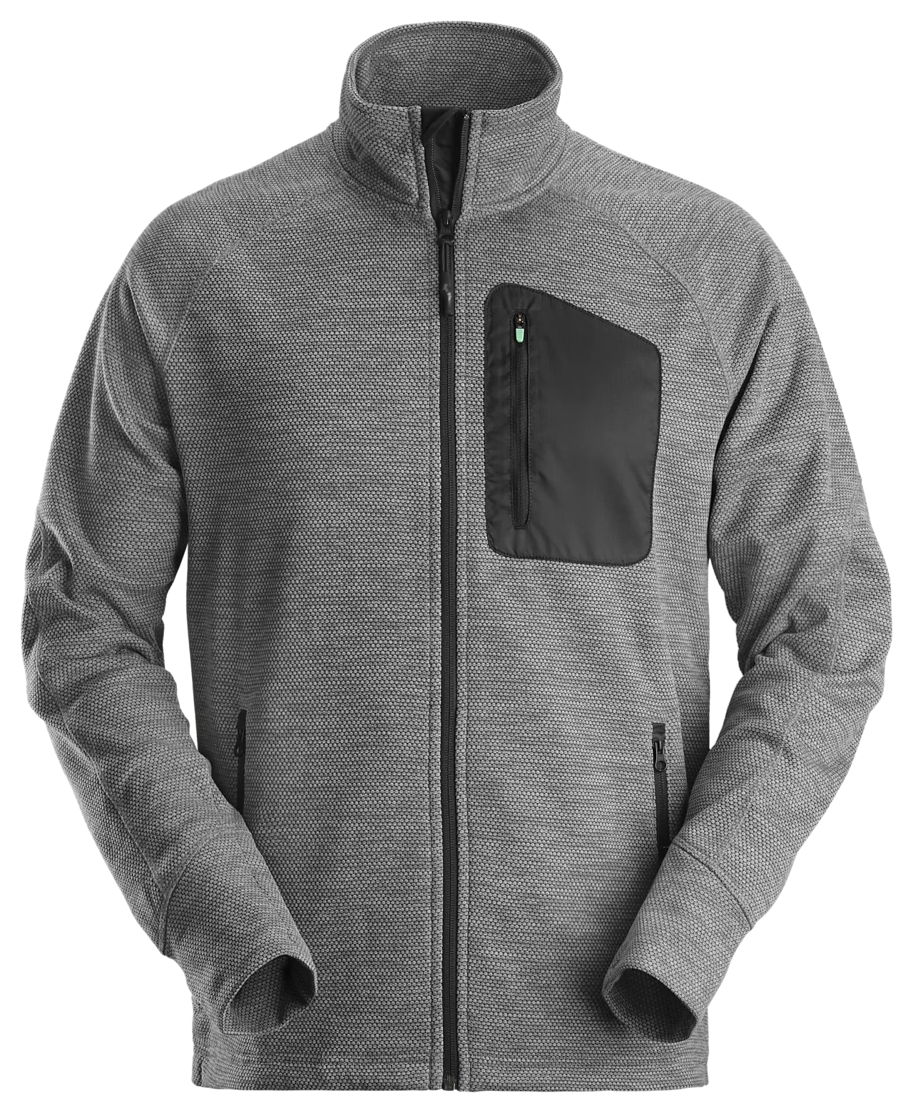 Fleecejakke 8042 grå/sor xl snickers workwear