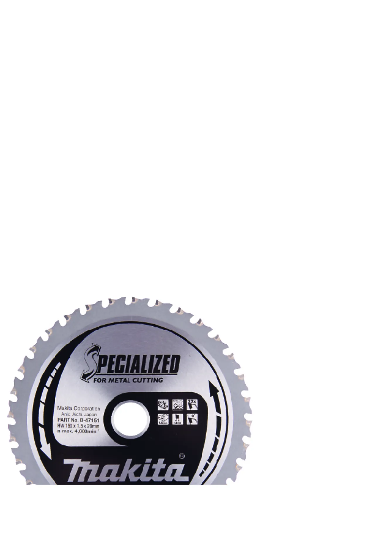 Sirkelsagblad for metall 150x20 mm 32T Sirkelsagblad for metall 150x20 mm 32T