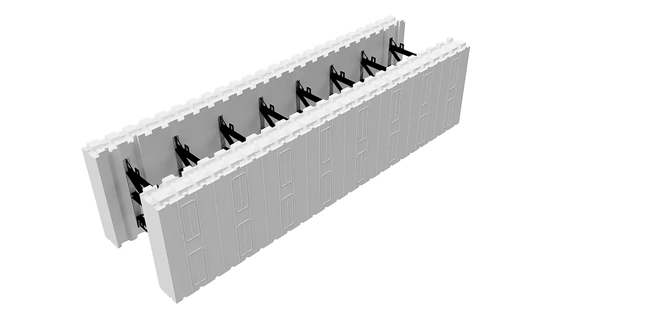 Thermomur 350hd std-blokk åpen 300x350x1200mm