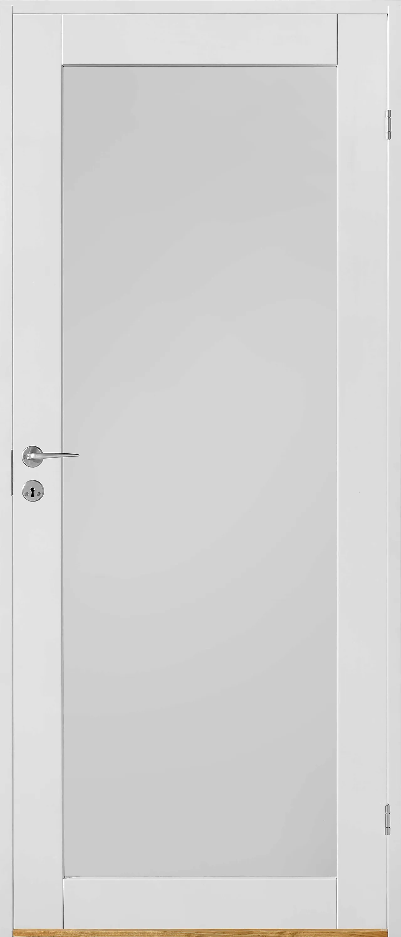 Innerdør Line helt gl klassisk 70x210dørblad klassisk hvit glass Innerdør Line helt gl klassisk 70x210dørblad klassisk hvit glass