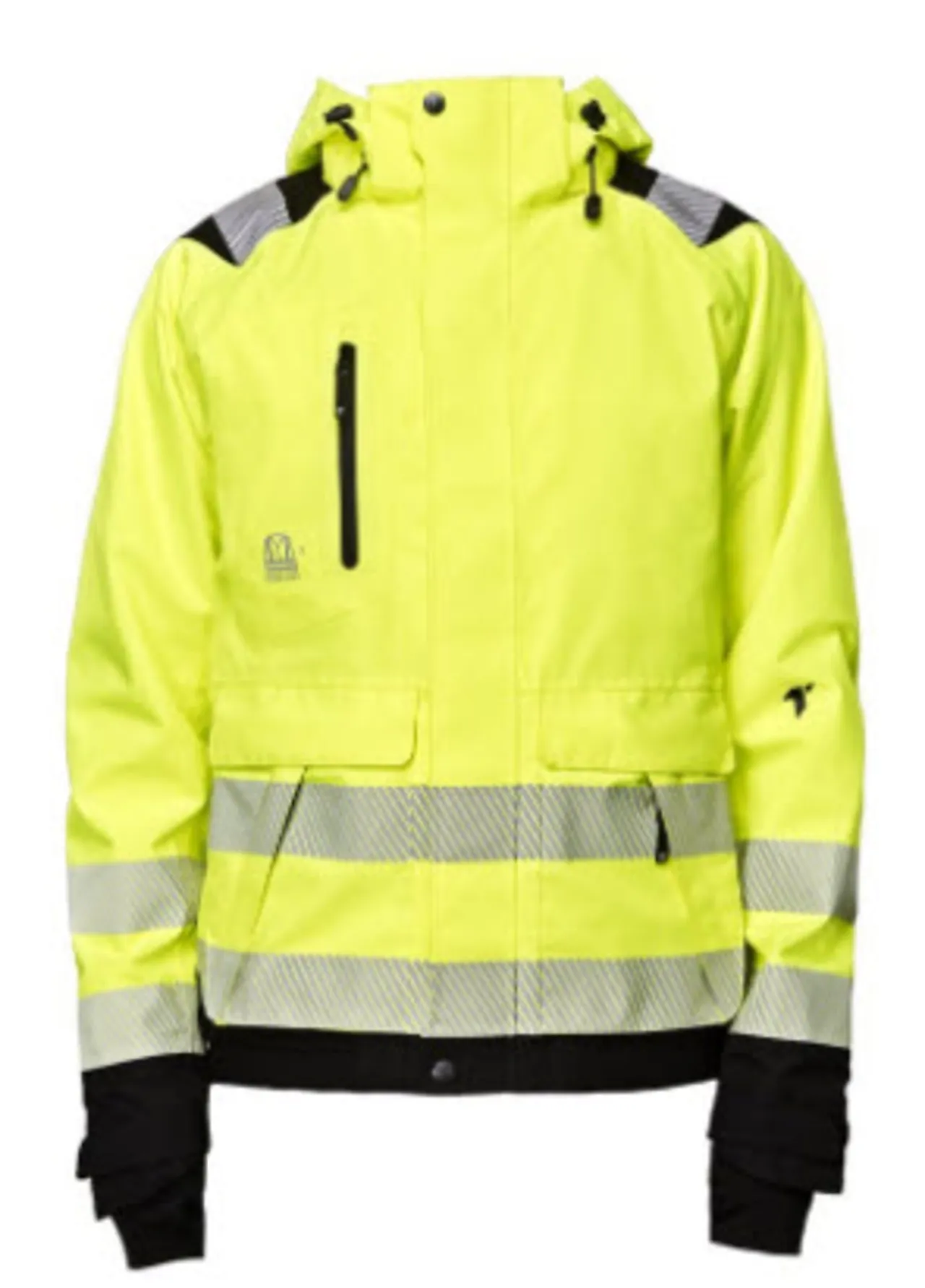 Skalljakke Hi-Viz KL.3 gul/sort M Skalljakke Hi-Viz KL.3 gul/sort M
