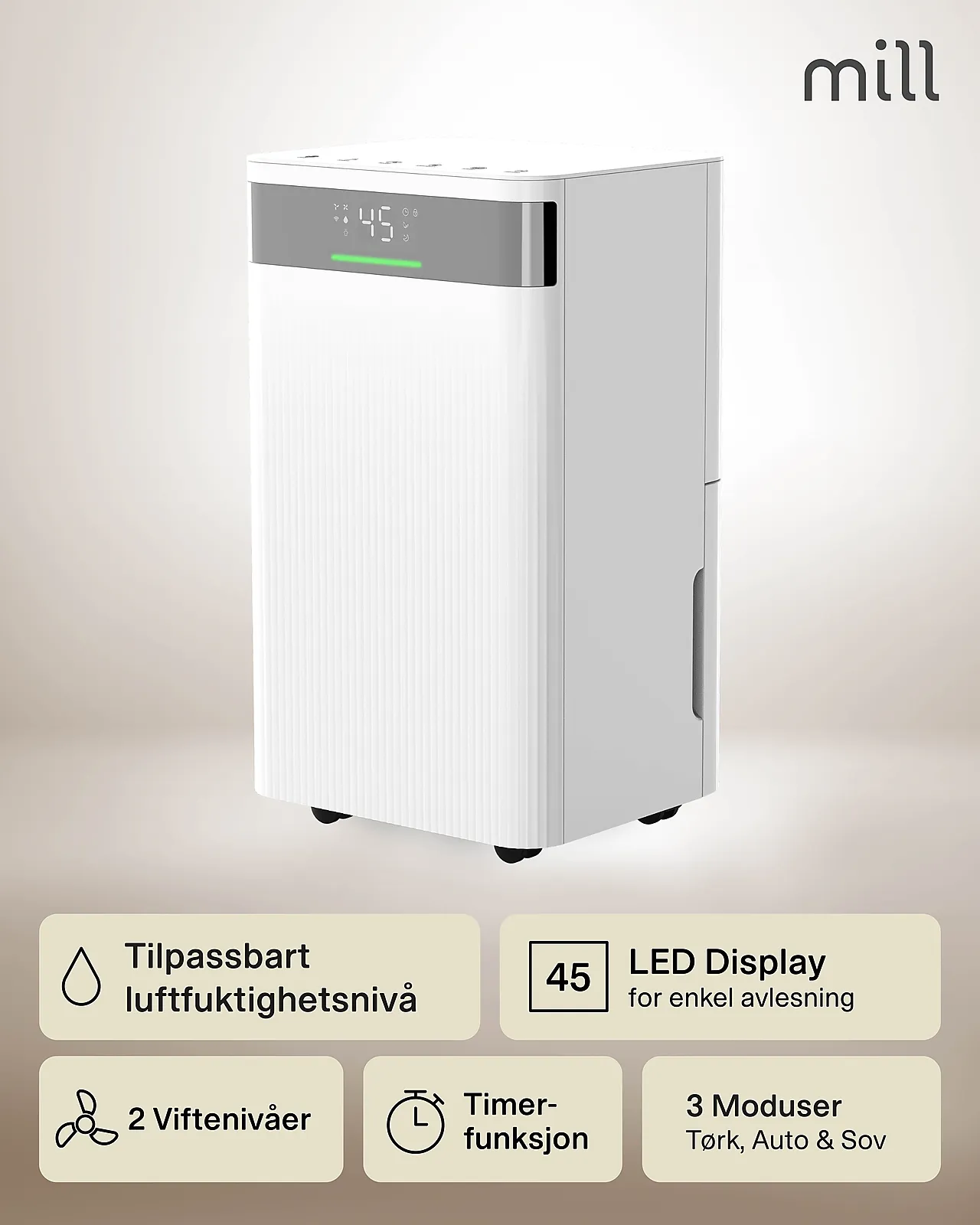 Mill luftavfukter MDH20 20L null - null - 2 - Miniatyr