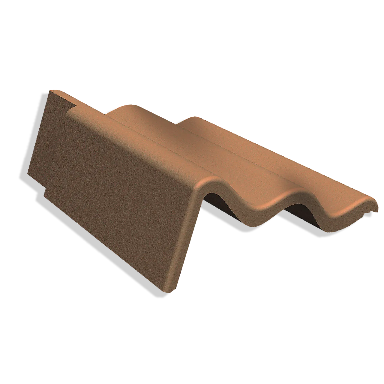 Gavlst v 88 palema teglrød/svart gavlstein venstre ubehandlet