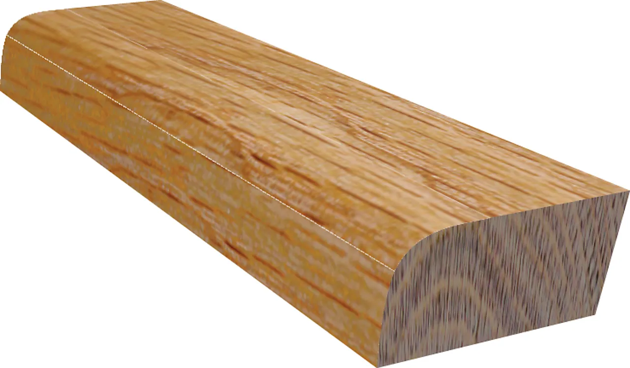 Feielist lakkert eik 9x60 mm grovkappet på ca 1 meter