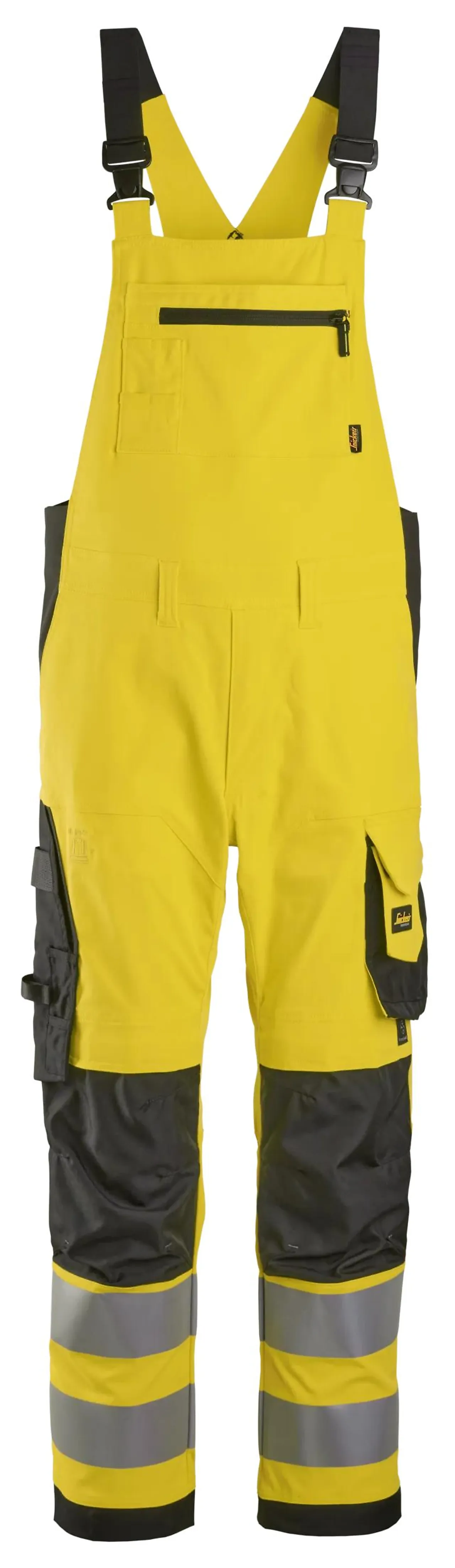 Snekkerbukse 6043 gul kl2 50 snickers workwear