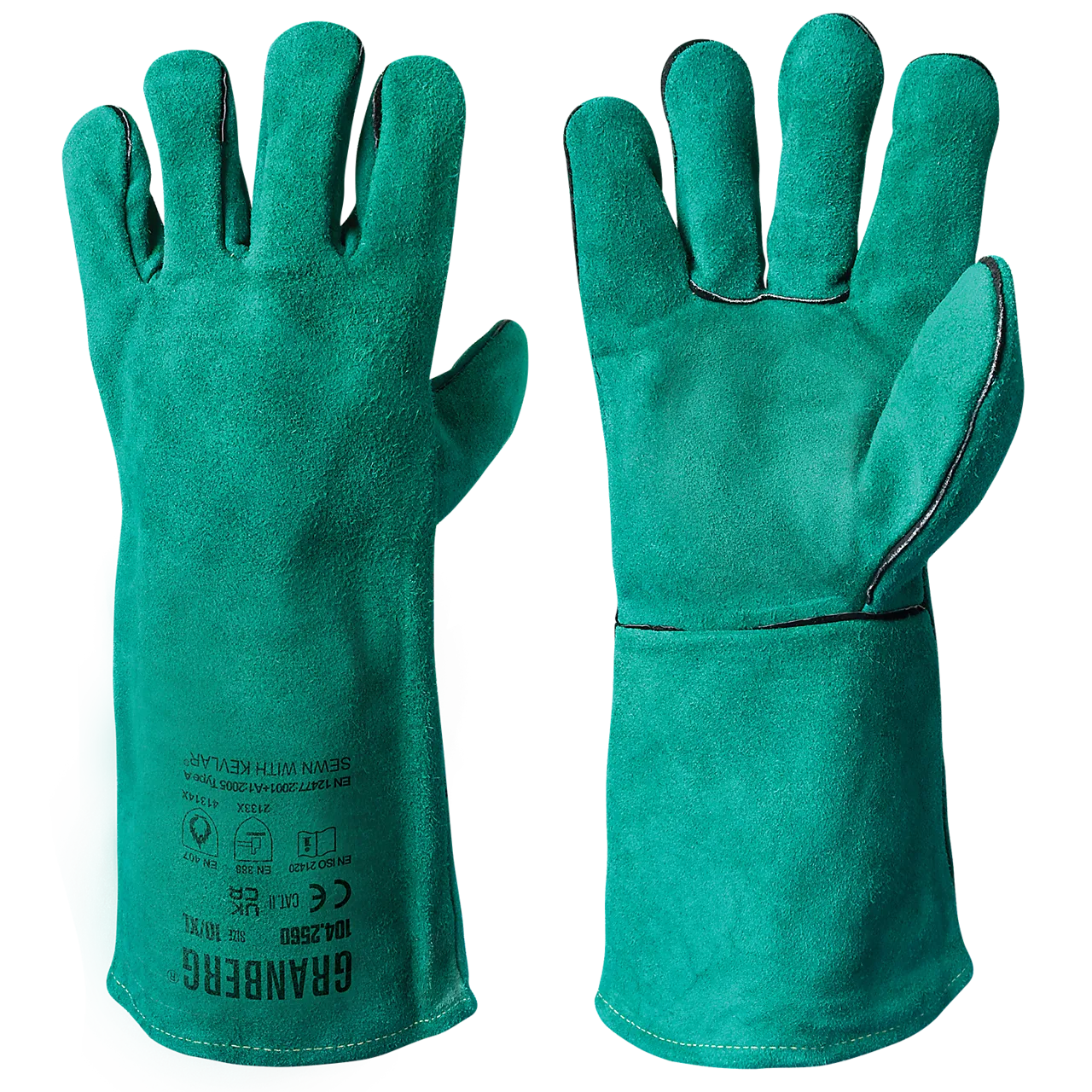 Hanske sveis 10 oksespalt foret gr granberg - 104.2560-10