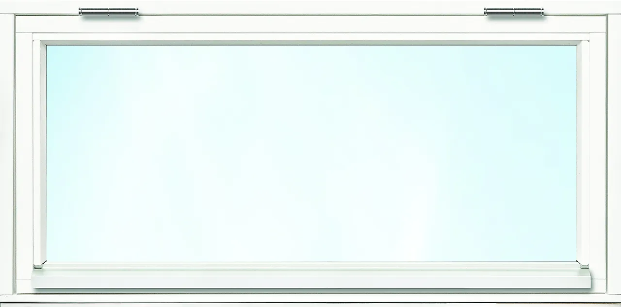 Bygg1 garasjevindu 2 lag glass topphengslet hvit Bygg1 garasjevindu 2 lag glass topphengslet hvit