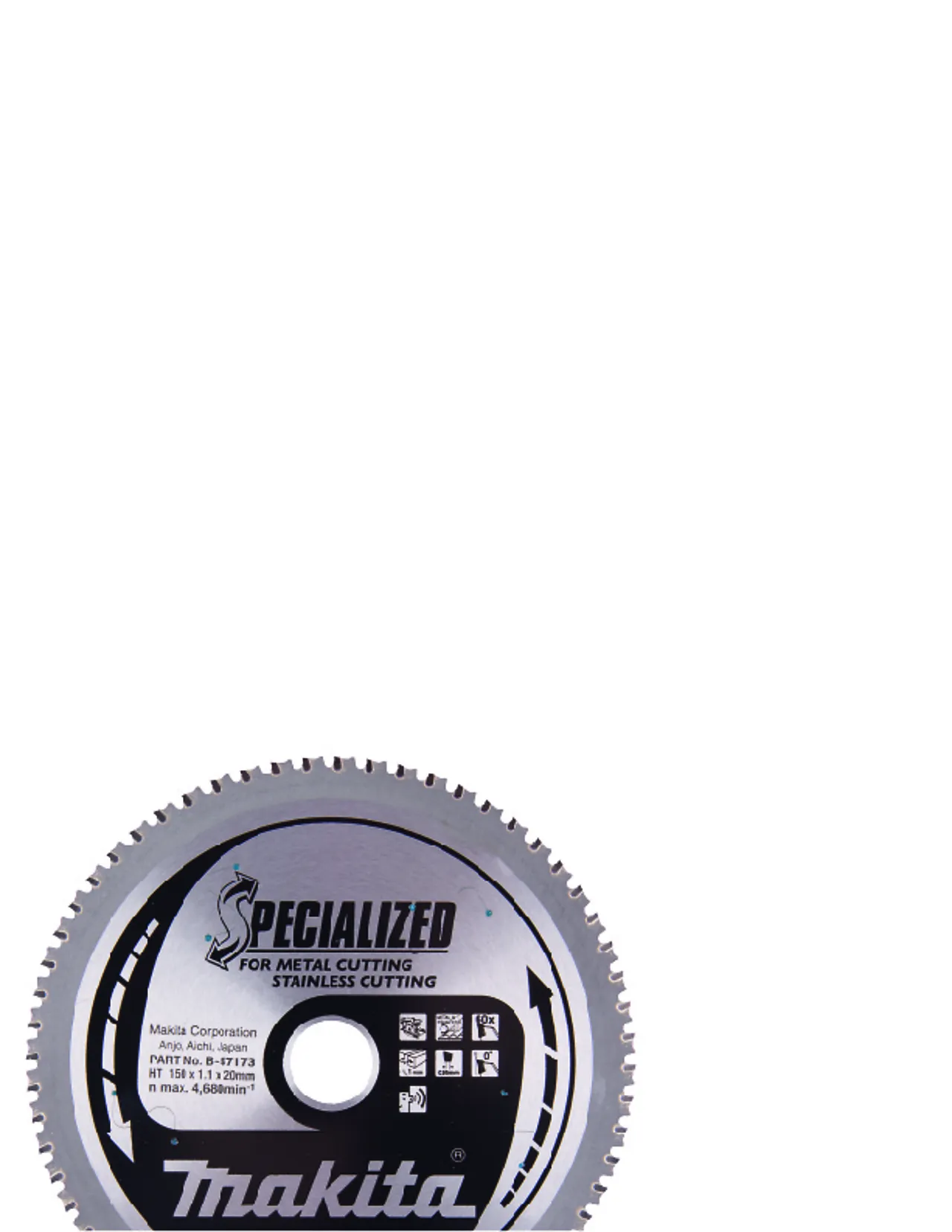 Sirkelsagblad B-47173 metall 150 x 20 mm 60T