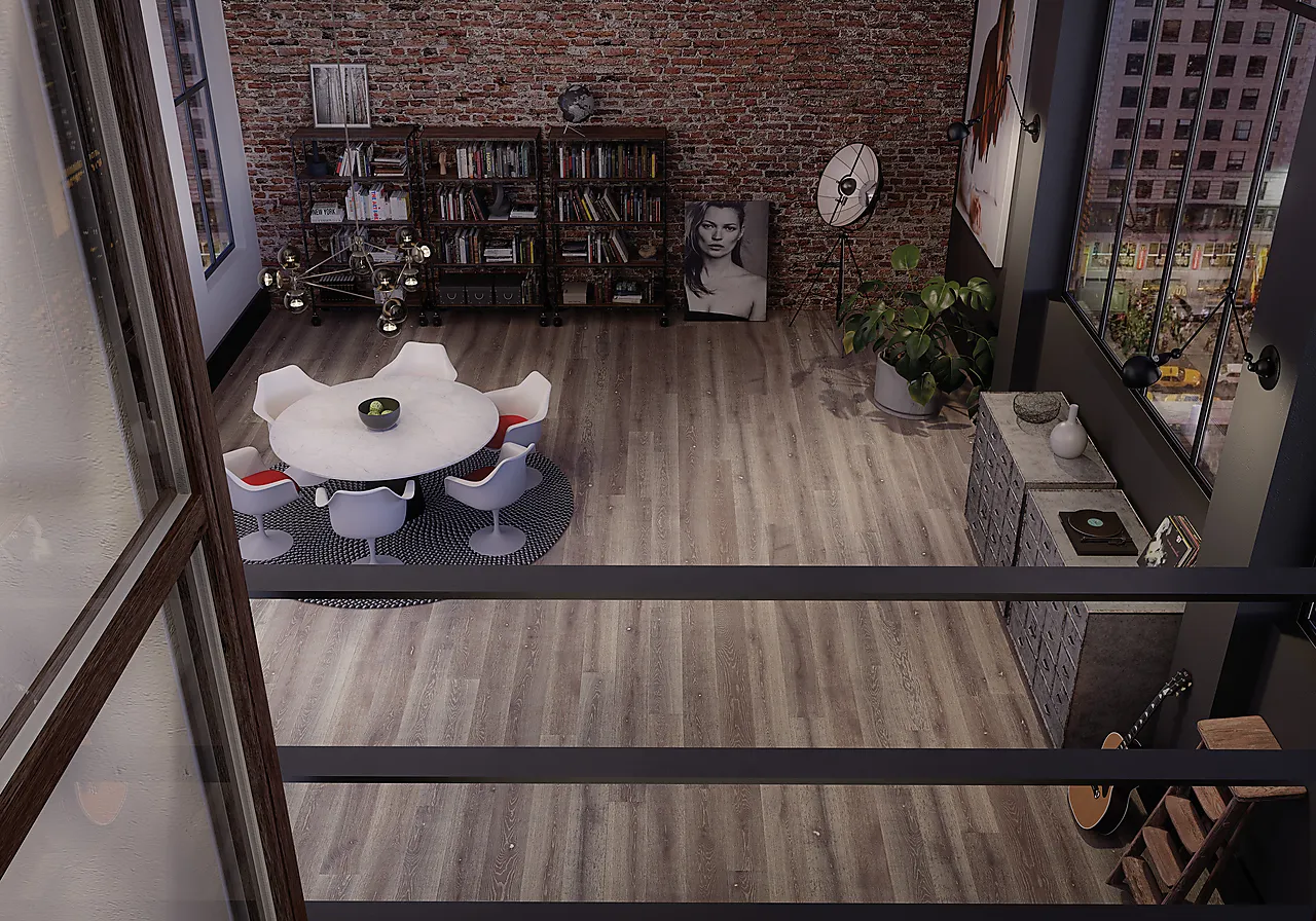 Boen Parkett graphite 1-stav oljet børstet null - null - 3 - Miniatyr