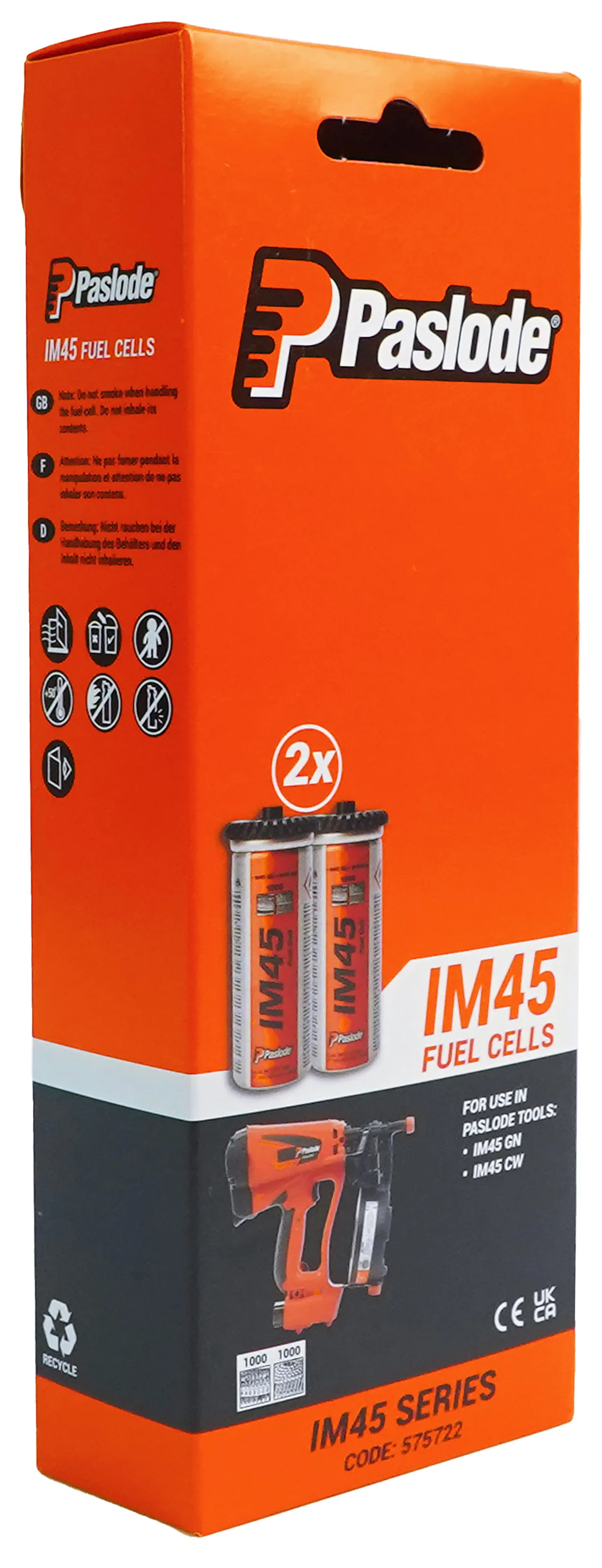 Gasspatron IM45 til spikerpistol Gasspatron IM45 til spikerpistol