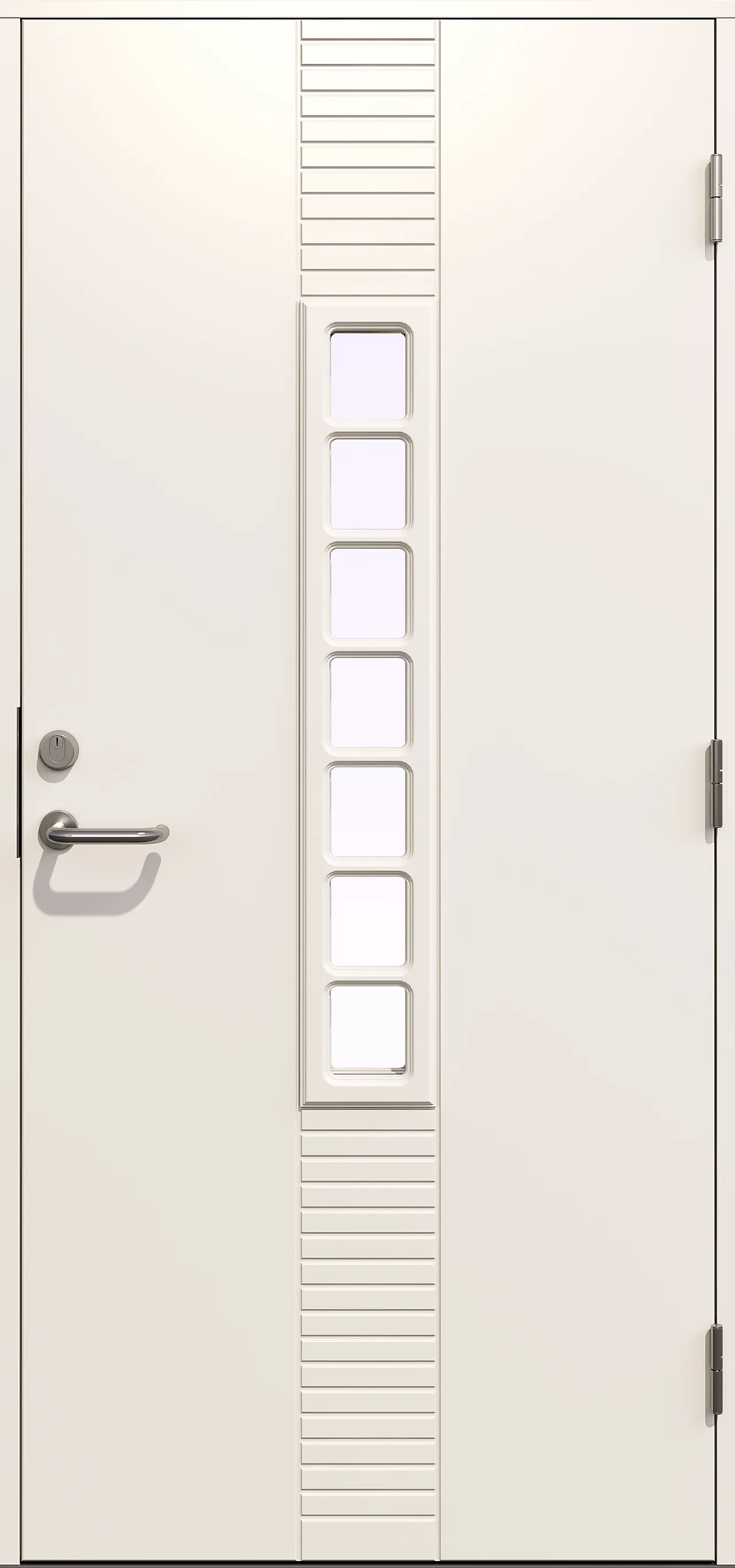 Gilje André ytterdør 99x209 cm høyrehengslet hvit