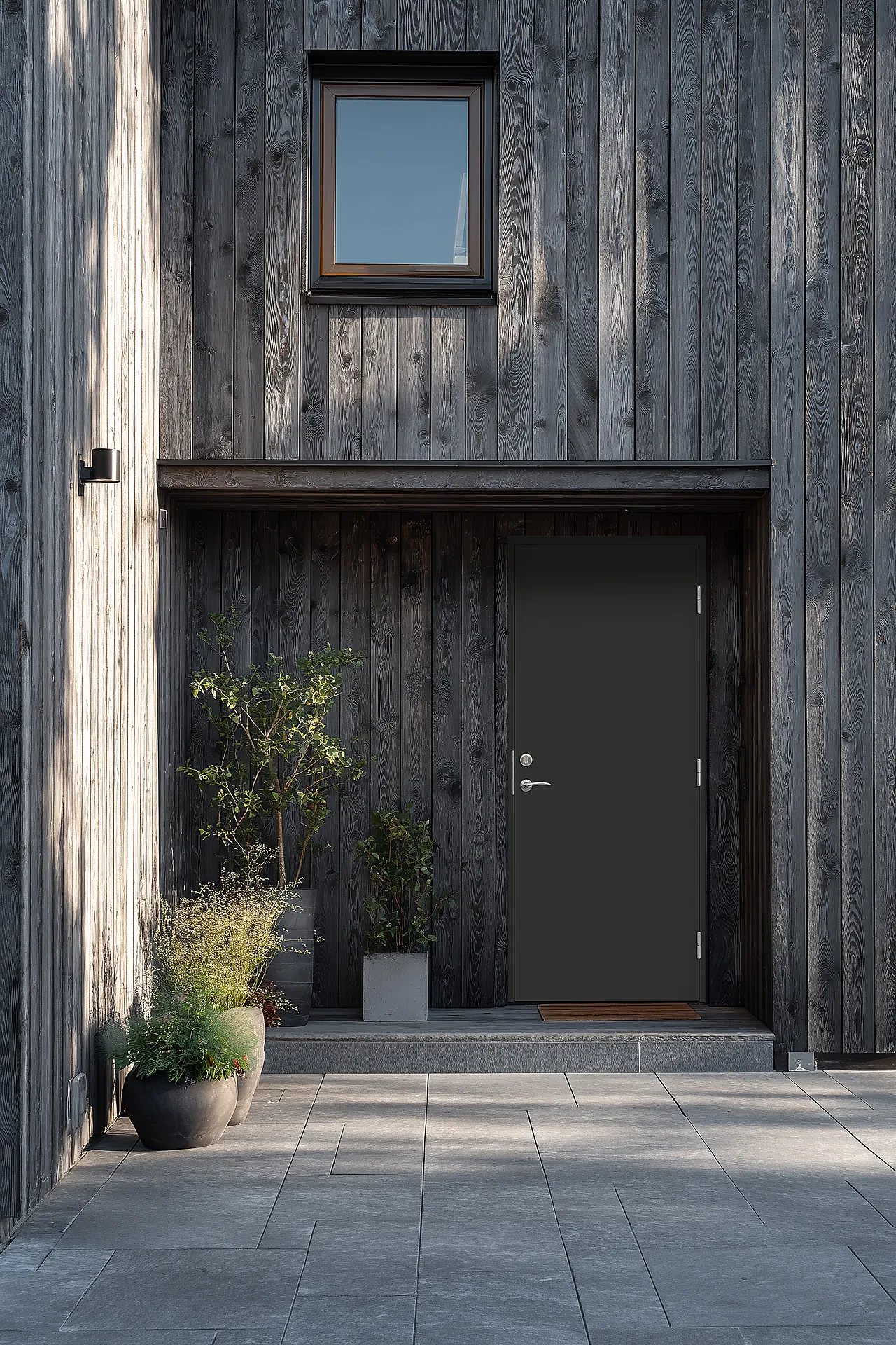 Ytterdør Metro Pluss 100x210 cm dempet sort høyre null - 100x210 cm - 2 - Miniatyr