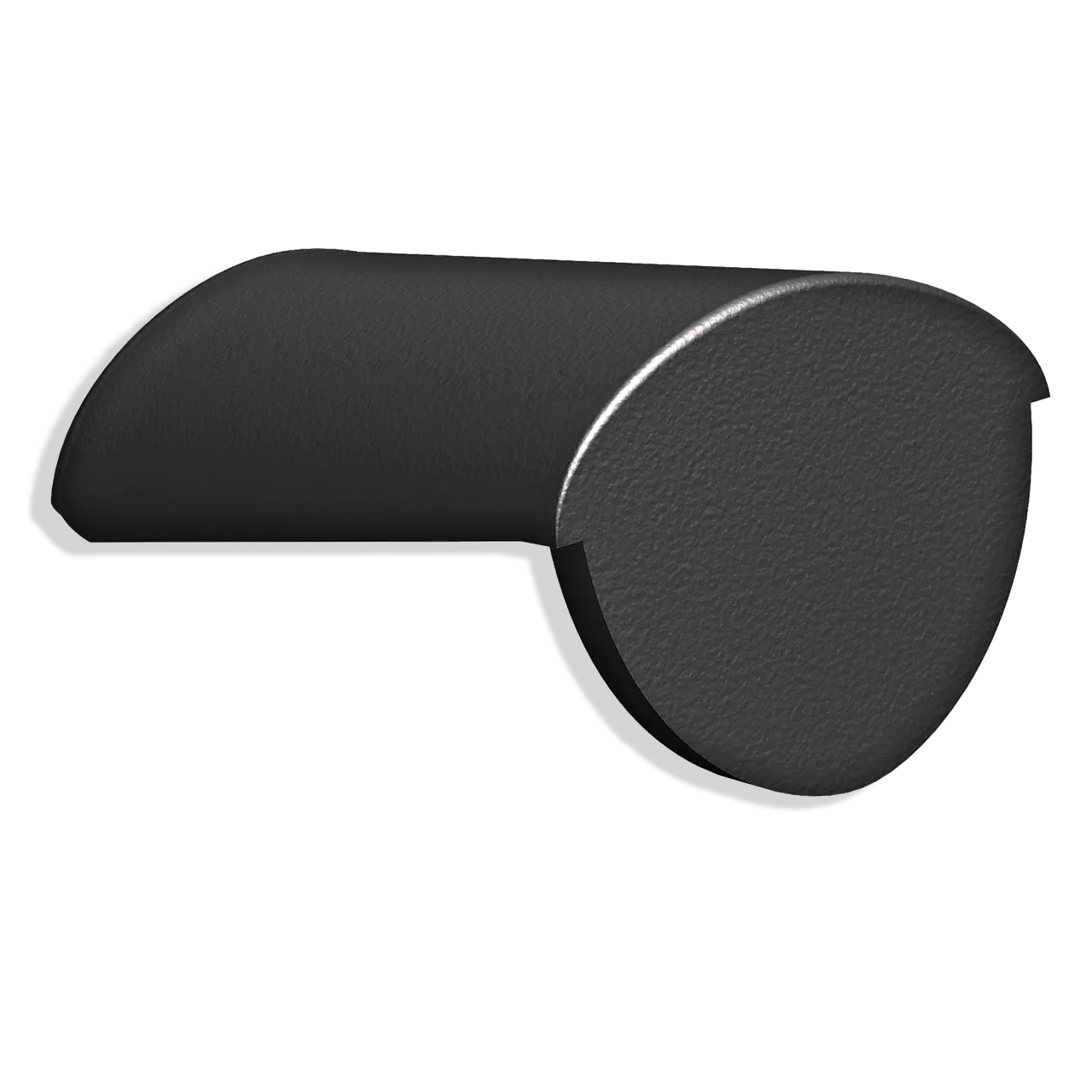 Møneslutt i betong med rett ende Candor svart