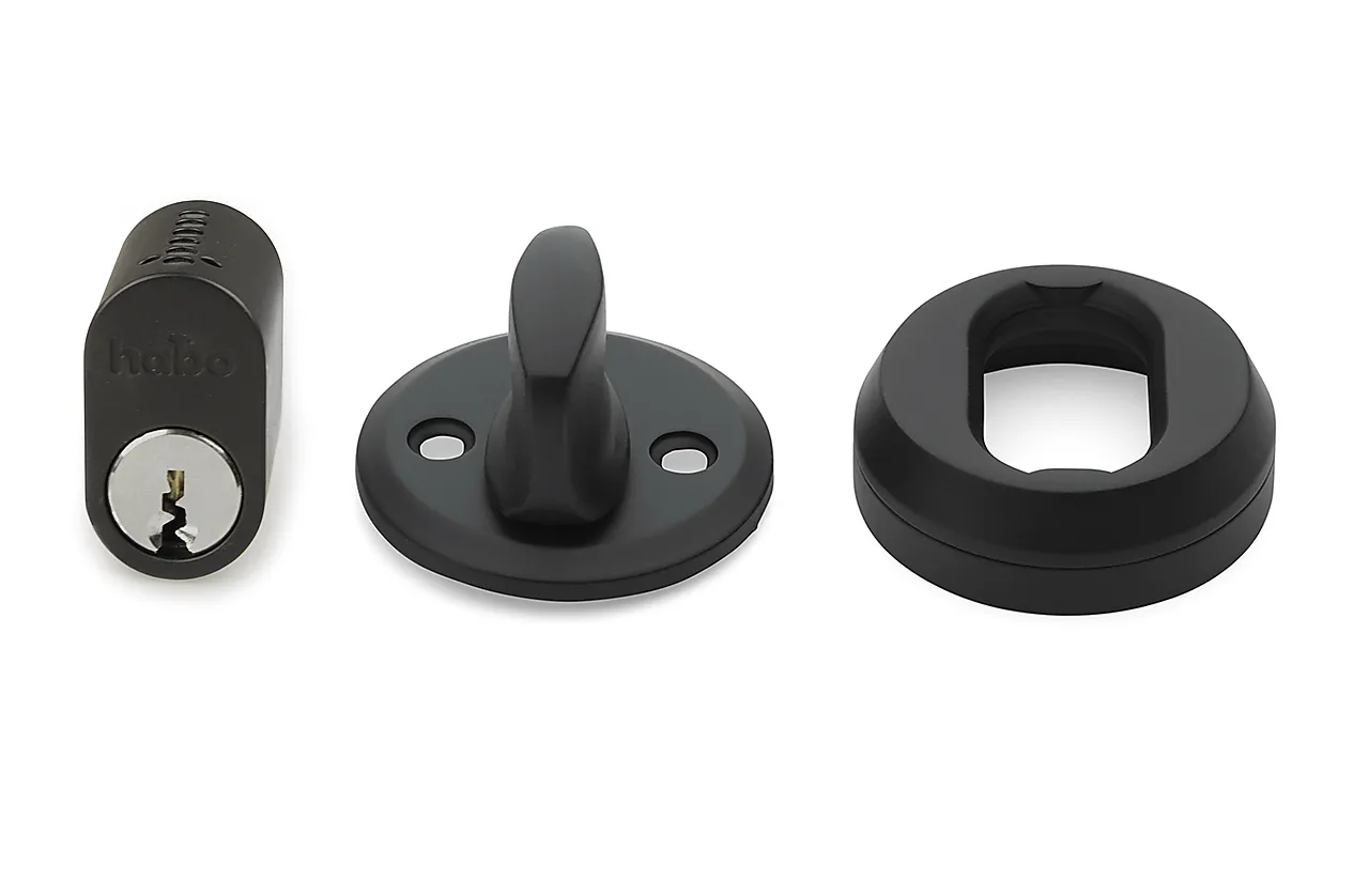 Låsesylinder sett sort