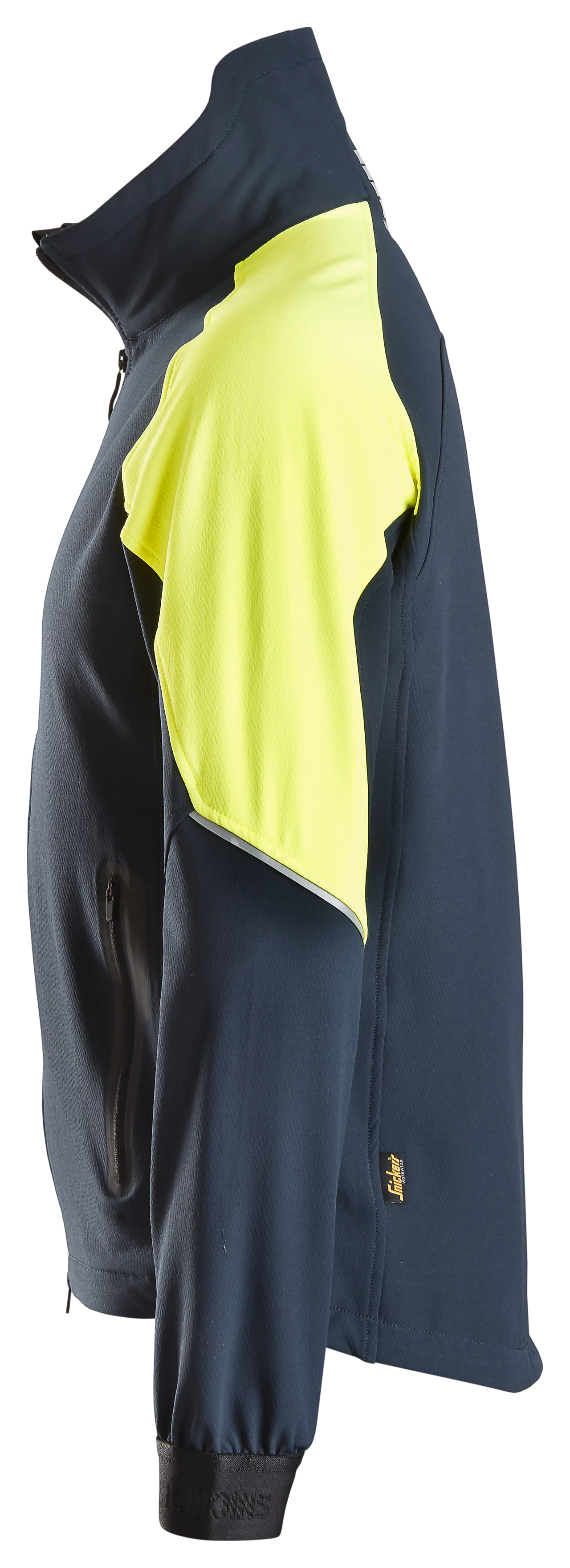 Jakke mørk blå/gul str S null - S - 3 - Miniatyr