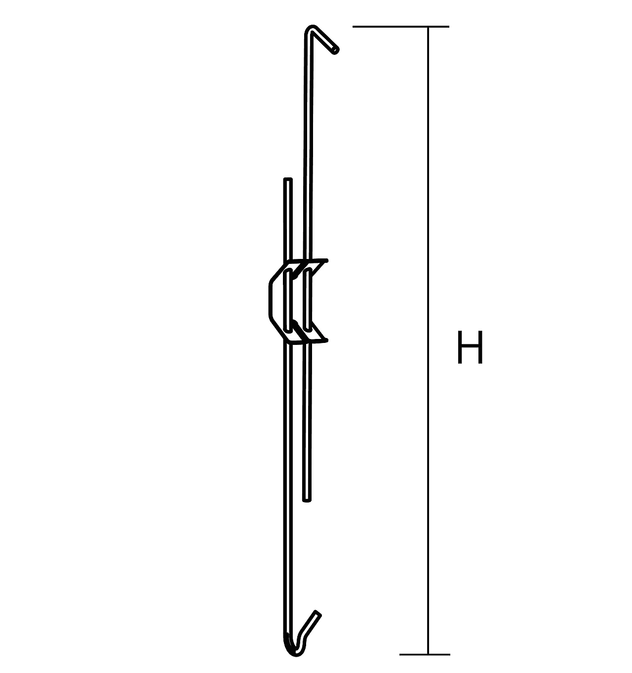 Henger justerbar c3 3768 l=190-340 ecophon