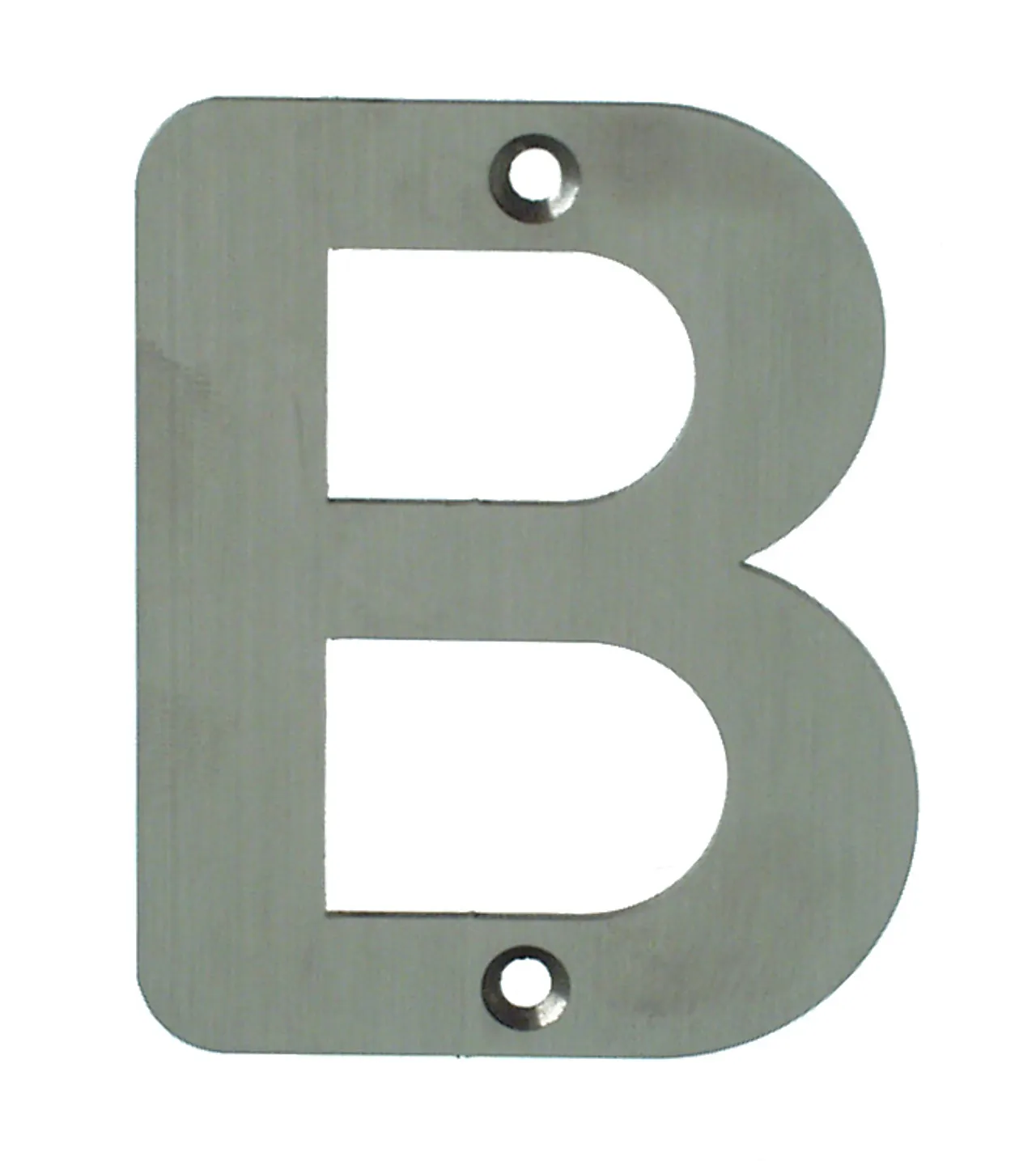 Husnummer b   80mm rustfri pn-b
