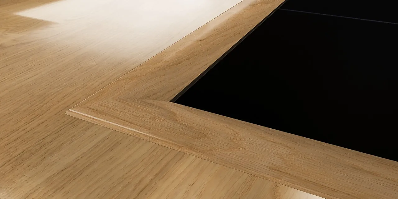 Nivålist 15/58x21 eik matt massiv 240cm