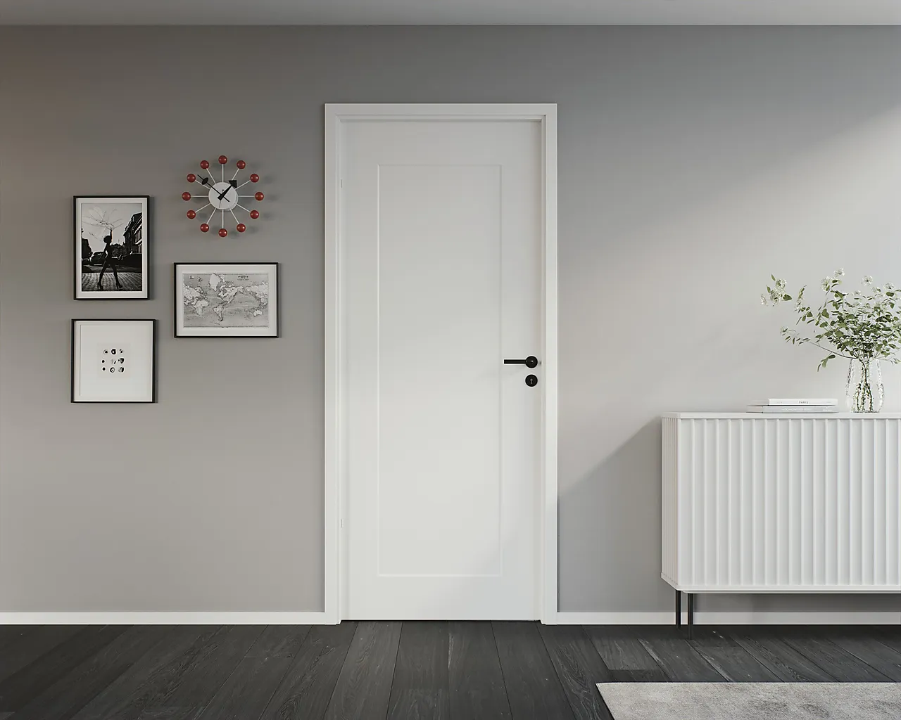 Dørhåndtak innvendig Lexington sort null - null - 3 - Miniatyr