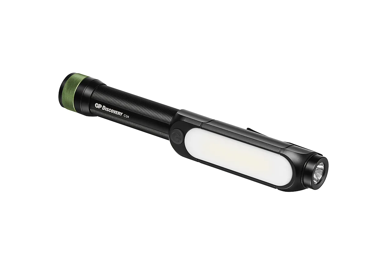 Lommelykt COB-sidelys C34 350 lumen