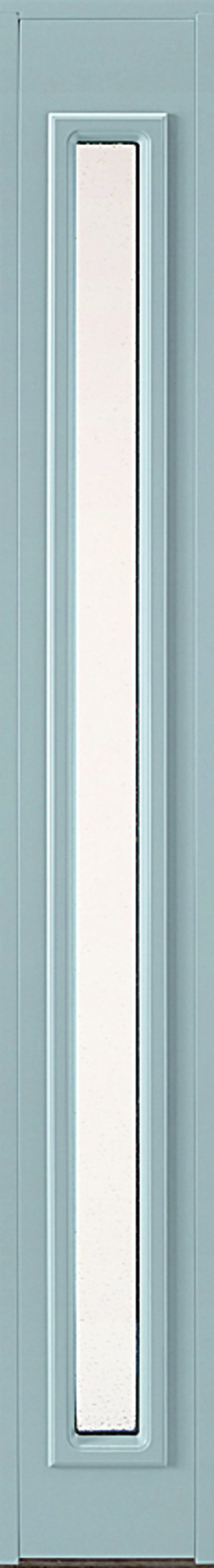 Sidefelt ytterdør helglass hvit 3x21 klart glass