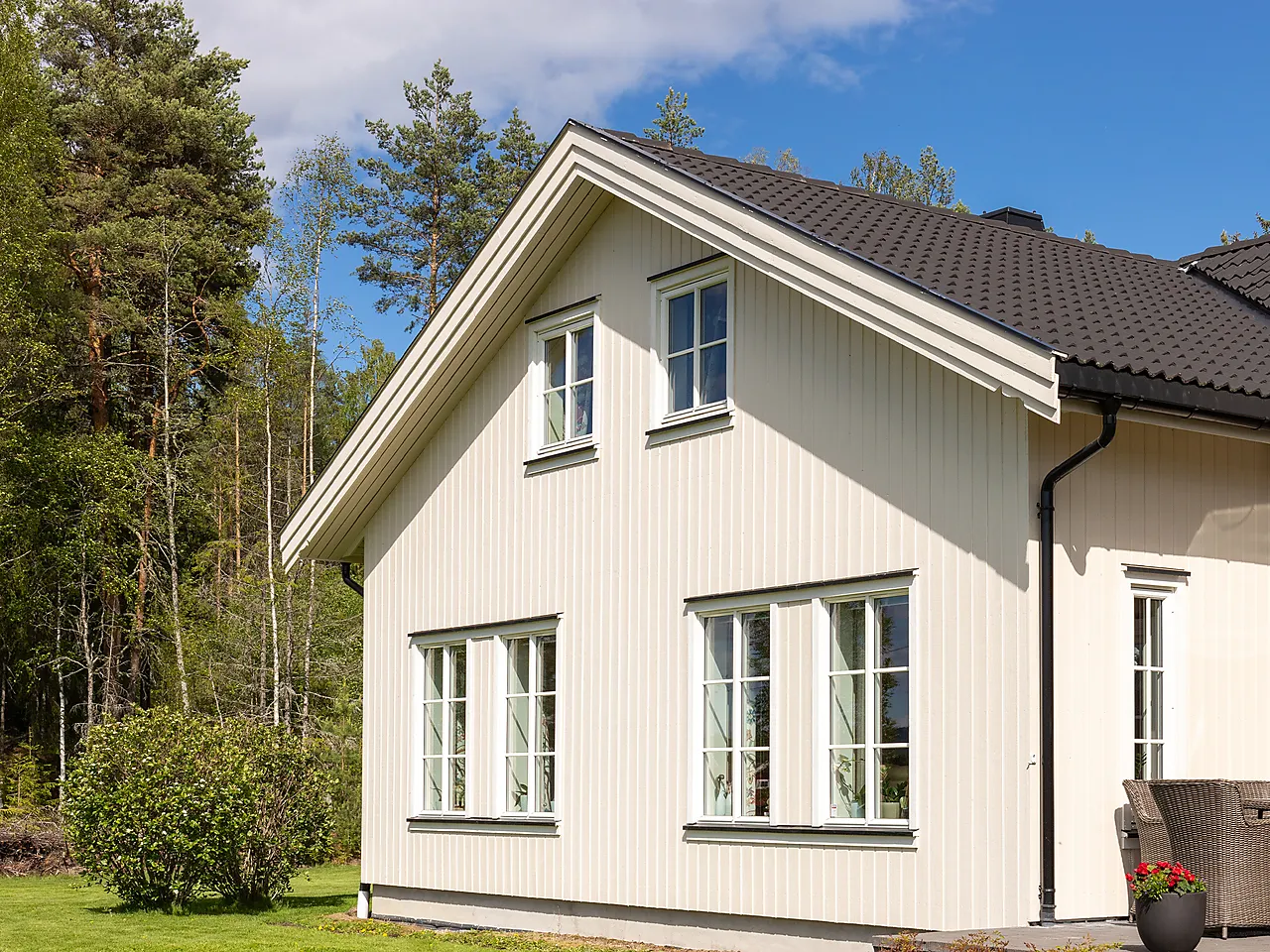 Perlestaff utvendig kledning 19x120 mm ubehandlet gran null - null - 3 - Miniatyr