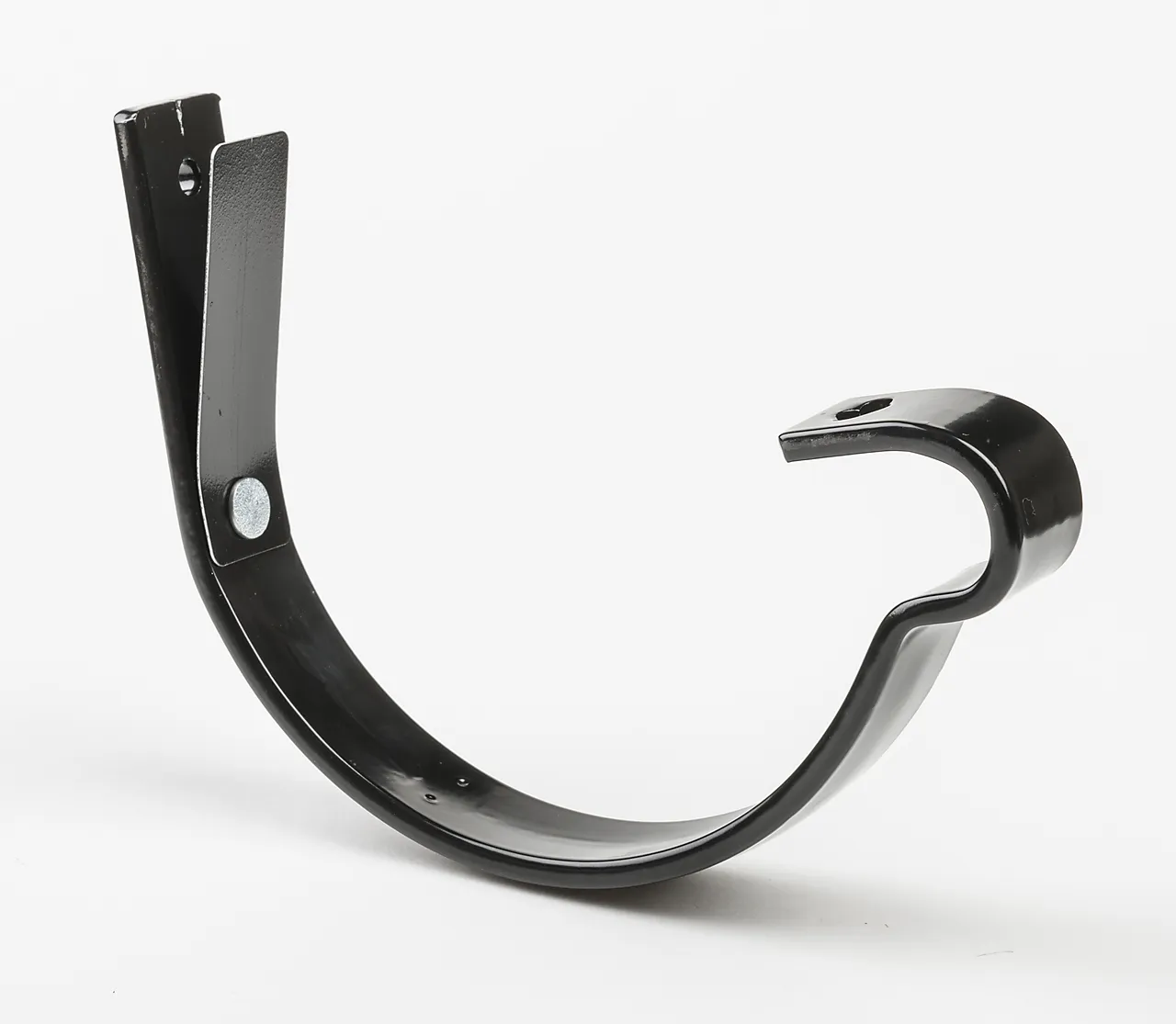 Rennekrok med fjær stål 125 mm sort