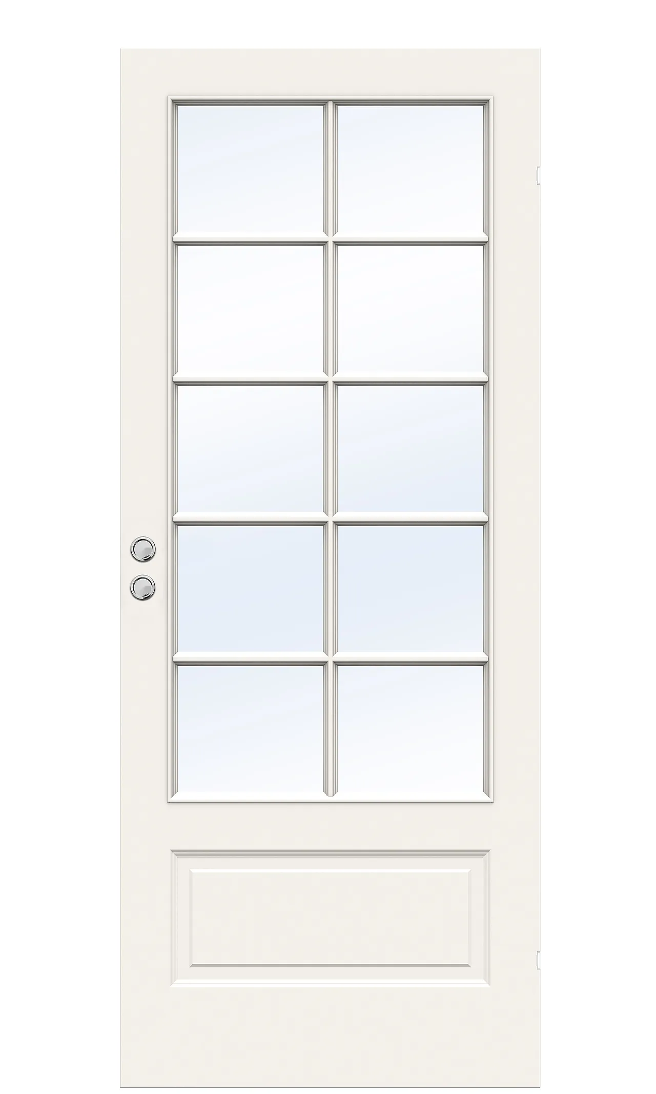 Dør sd compact sp10 9x21 hvit skyvedør klart glass